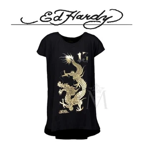 Ed Hardy Black Dragon #13 T-Shirt – Y2K Limited Edition Size M AUTHENTIC - Picture 1 of 4