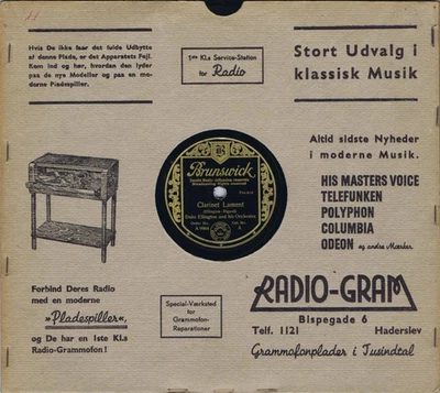 DUKE ELLINGTON Clarinet Lament b/w Echoes of Harlem German 1936 Brunswick A 9964 - Image 1 of 3