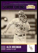 2015 Panini Contenders Old School Colors Alex Bregman LSU Tigers #35 R12