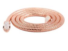 Crystal Snake Necklace with Austrian Crystal in rose gold colour