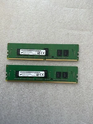 Lot of2  Micron 4GB 1Rx8 PC4-2133P registered ECC MTA9ASF51272PZ-2G1A2IG - Image 1 of 2