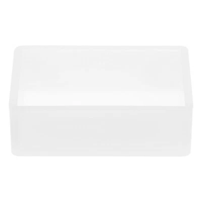 UXCELL Rectangle Silicone Resin Mold Epoxy Resin Mold 3.4"x2.2" Cube Casting Mold