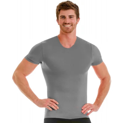 Insta Slim Pro Active Wear Crewneck Compression Under Shirt - Forza Gray - Image 1 of 3