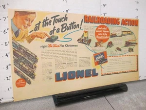 newspaper ad 1939 LIONEL toy train set OO scale coal loader catalog Touch Button - Picture 1 of 1