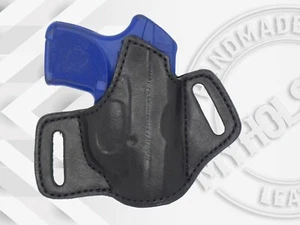 Premium Quality Black Open Top Pancake Style OWB Holster Fits Ruger LCP - Picture 1 of 6