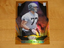 2018 Panini Certified Mirror Orange #197 Kolton Miller RC 142/225