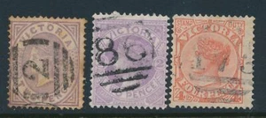 VICTORIA, Barred Numeral Postmarks Nos. 2, 86, 173 - Picture 1 of 1