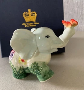 OLD TUPTON WARE ELEFANT BABY & SCHMETTERLING SCHLAUCH GEFÜTTERT PORZELLAN PERFEKT VERPACKT - Bild 1 von 7