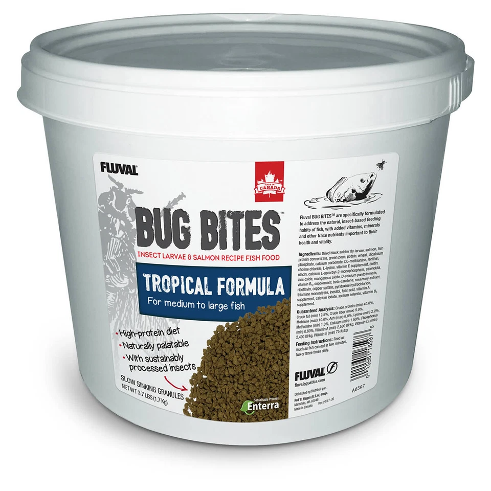 Fluval Bug Bites Tropische Fische 1,7 kg, Fischfutter, UVP 54,09 EUR, NEU