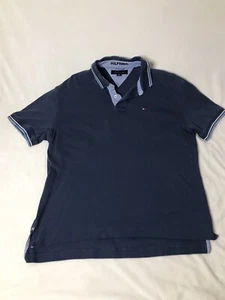 Tommy Hilger Blue Polo Embroidered Hilfiger - Picture 1 of 6