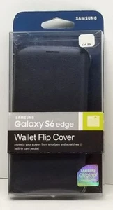 Samsung Galaxy S6 Edge Wallet Flip Cover Blue S6 EDGE WALLET BLUE - Picture 1 of 6