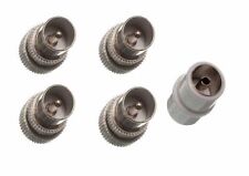 Coax Coaxial Tv Aerial Connector Plugs ( 1 X Inline 2 X Male Metal )