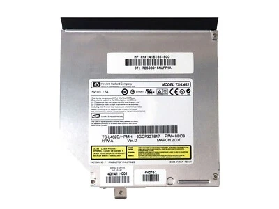 HP COMPAQ PRESARIO V6000 TS-L462 DVD-ROM LAPTOP OPTICAL DRIVE ASSY 431411-001 - Image 1 of 2