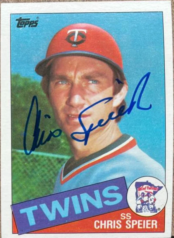 Topps #577 1985 autografiado por Chris Speier Foto 1 de 1