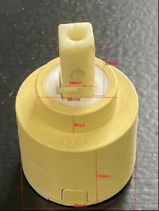 Rubinetto doccia rubinetto rubinetto cartuccia nucleo disco ceramica 40 mm - Foto 1 di 2