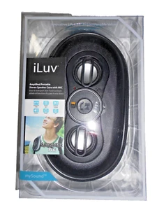 iLuv Amplified Portable Stereo Speaker Case with Mic - Black - NEW - Picture 1 of 3