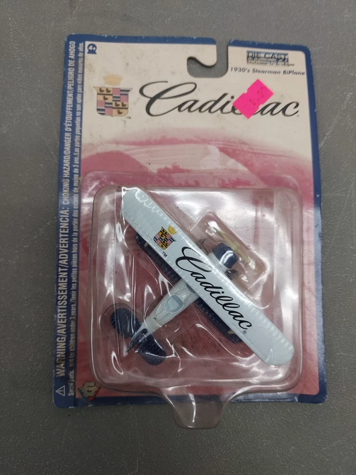 1930'S Stearman BiPlane GM Cadillac Die Cast Metal by Gearbox Toys #04290