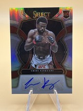 2023 Panini Select UFC Chidi Njokuani #RS-CHN Silver Prizm Auto RC Rookie