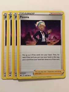 Pokemon Card Chilling Reign 4x Playset Peonia 149/198 - Picture 1 of 1
