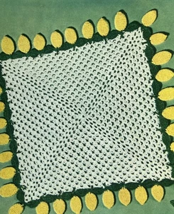 Vintage 1950's Ruffled Doily Crocheting Pattern Irish Motif LEMON DROP 15" - Picture 1 of 1