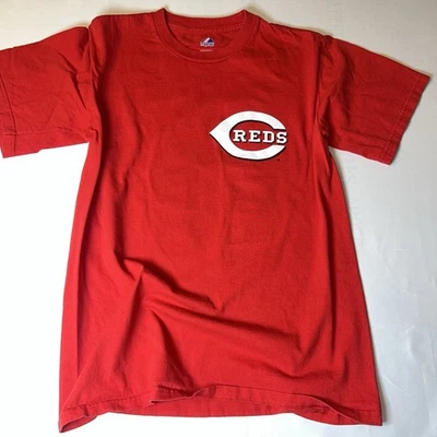 Camiseta Cincinnati Reds Majestic Joey Votto Roja Talla Pequeña Foto 1 de 4