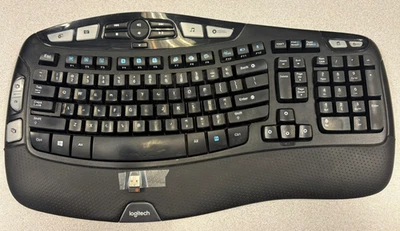 Teclado inalámbrico Logitech K350 con dongle - Trabajo limpio probado Foto 1 de 4
