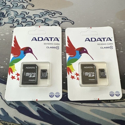 LOTE DE DOS TARJETAS ADATA 16GB Micro SD SDHC TF Tarjeta de memoria Clase 10 Foto 1 de 2