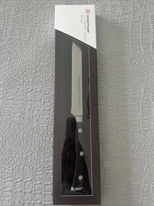Wusthof Classic IKON 5" Utility Knife | Serrated 1040331614 - Picture 1 of 2