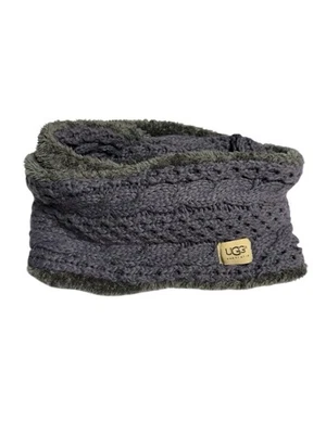 UGG Australia Cable Tejido Grueso Infinito Bufanda Loca Peluche Suave Acogedor Foto 1 de 3