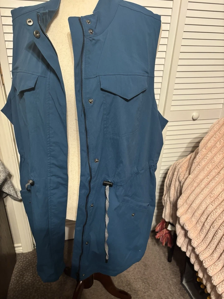 Chaleco activo Torrid Happy Camper Ripstop azul talla grande 3 nuevo con etiquetas exterior Gorpcore Foto 1 de 4