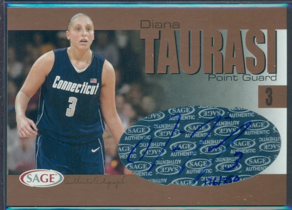 2004 SAGE HIT BRONZE AUTO AUTOGRAPH DIANA TAURASI #A32 176/250 UCONN - Image 1 of 2