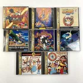 SEGA SATURN Game Set of 8 Fighting Vipers Virtua Fighter 2 Tested Works 7367 UT