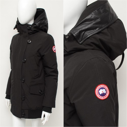 Autentico parka piumino donna Canada Goose Finnegan nero taglia 2XS adatto ~XS