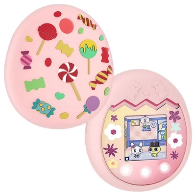 Flüssigsilikon-Schutzhülle mit Cartoon-Süßigkeiten-Motiv für Tamagotchi Pix - Bild 1 von 4