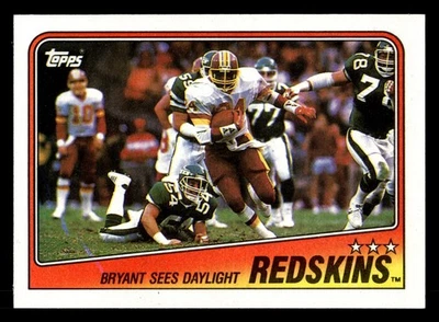 Redskins Team Leaders - Kelvin Bryant 1988 Topps #7 Washington Redskins - Image 1 of 2