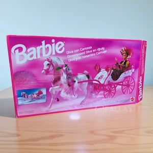 BARBIE 7478 TRAUMPFERD DIVA MIT KUTSCHE / MATTEL 1991 EXTREM RAR - Picture 1 of 6