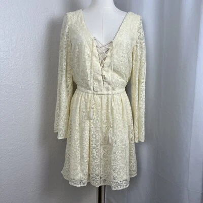 American Eagle Dress Womens Small Ivory Lace Boho Fairy Festival Hippie Romantic - Image 1 of 4