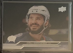 Kirill Marchenko 2023-24 Upper Deck Clear-Cut RC #49 Columbus Blue 2nd Year