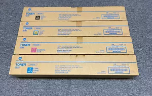 genuine Original Konica Minolta TN324 Full Toner Set of 4 CMYK Bizhub C368 C308 - Picture 1 of 3