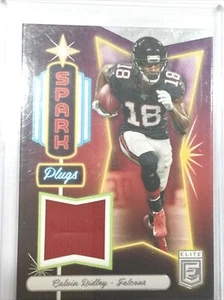 2020 Panini Donruss Elite Calvin Ridley Spark Plug Patch Card #SP-CR ATL Falcons - Picture 1 of 12