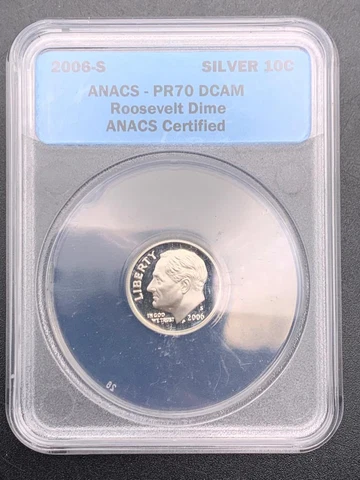 2006-S 10c CLAD  PR 70 ROOSEVELT DIME PROOF DEEP CAMEO PR 70 DC Composition: Sil Cover