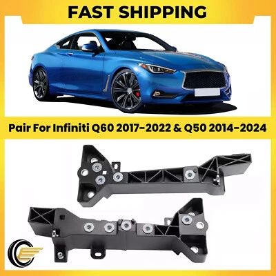 For 2014-24 Infiniti Q50 Q60 Core Support Radiator Headlight Bracket Left&Right - Image 1 of 4