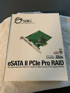 SIIG ESATA II PCIE PRO RAID CONTROLLER SC-SAE312-S3 - Picture 1 of 6