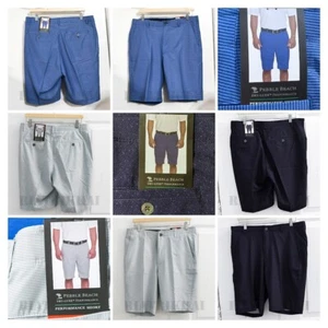 size 32-40 Men’s Dry Luxe Performance Golf Sport Shorts Pebble Beach in 7 colors - Picture 1 of 43