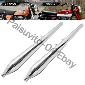 Fit Honda CB250 CB350, CB-250/350 Exhaust Muffler set 1 Pair [ฺBM] - Picture 1 of 5
