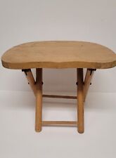 Vintage Nevco Wooden Fold N Carry Stool. Made In Yugoslavia.