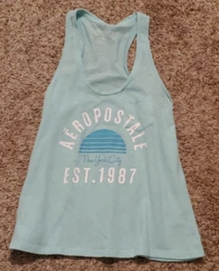Aèropostale Ladies NYC Racerback light blue - Picture 1 of 1
