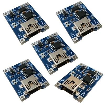 5pcs TP4056 Mini USB 18650 Li-ion Battery Charging Module Protection Board 5V - Image 1 of 4