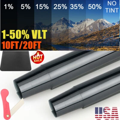 Rollo de tinte de vidrio automático negro de verano - Película de protección solar para ventana de automóvil Foto 1 de 4