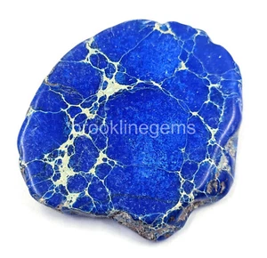 Natural Blue Turquoise 106.85 Ct Slab Rough Certified Loose Gemstone 5ARS - Picture 1 of 6